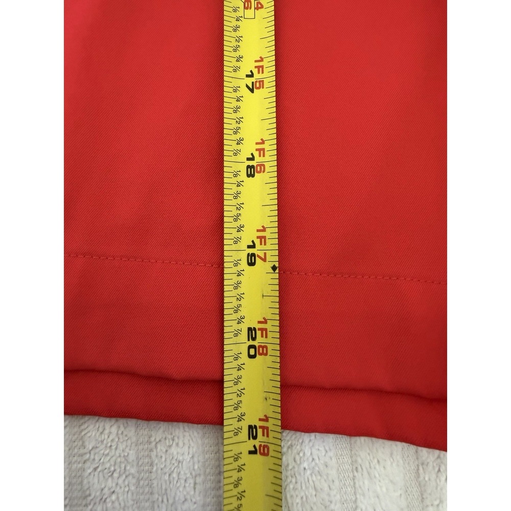 Nike Dri-Fit Golf Chino Shorts Mens 30 Red Performance Athletic Flat Front - Picture 11 of 16